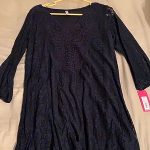 Boho Lace Detail Dress